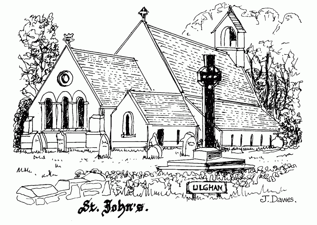 A Drawing of St. Johns by Mrs Jean Dawes